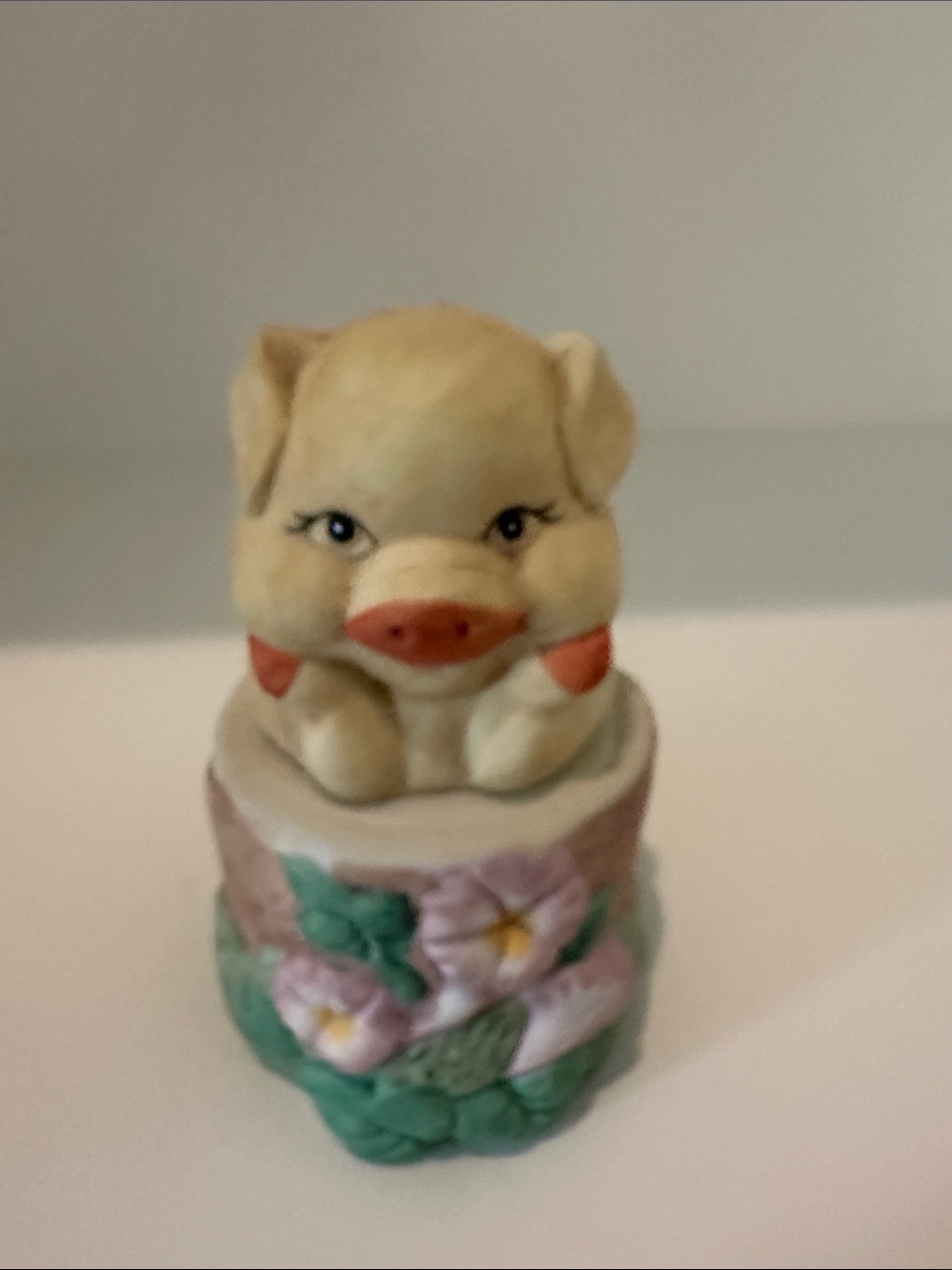 Vintage Ceramic Pig Salt and Pepper Shaker Set